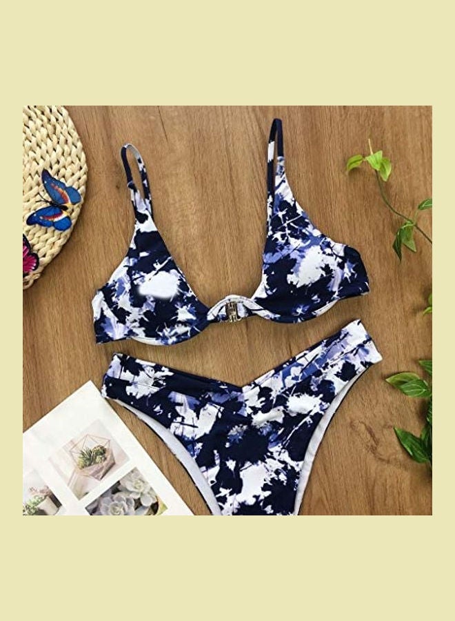 Generic - Women Bandage Push-Up Padded Bra Beach Bikini Set multicolour - Image 1