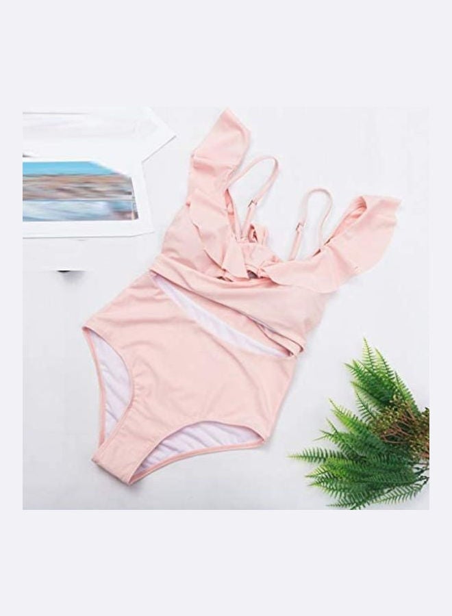 Push-Up Padded Bra Bikini Set Pink - Image 2