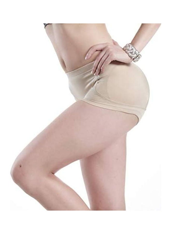 Removable Hip Pad Filling Booster Panties Beige  - Image 1