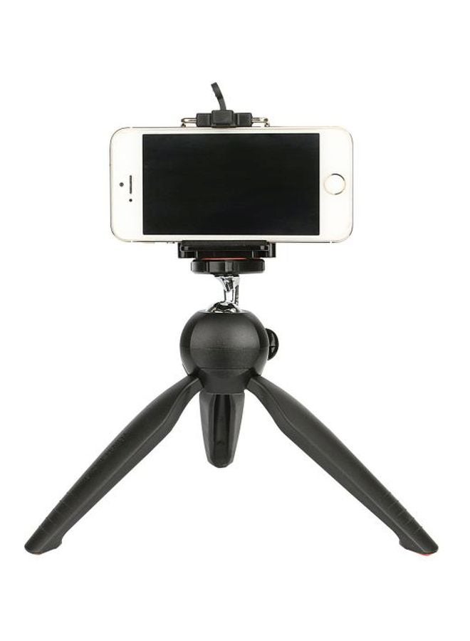 Yunteng Mini Tripod Mount With Phone Holder Clip Black  - Image 2