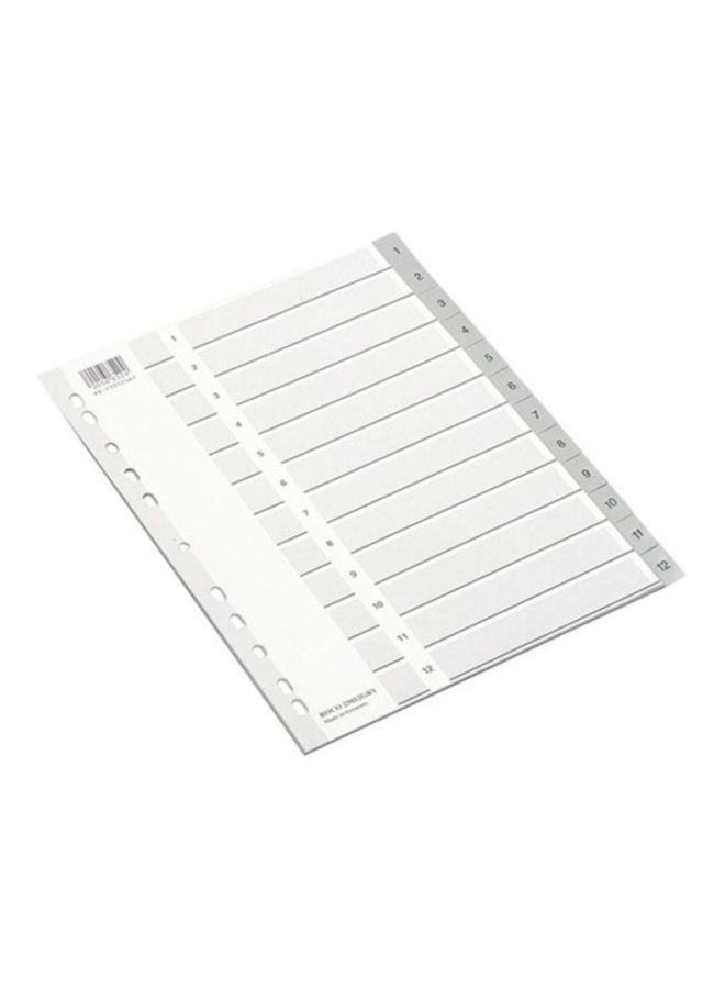 روكو فاصل ورق مقاس A4 أبيض/رمادي