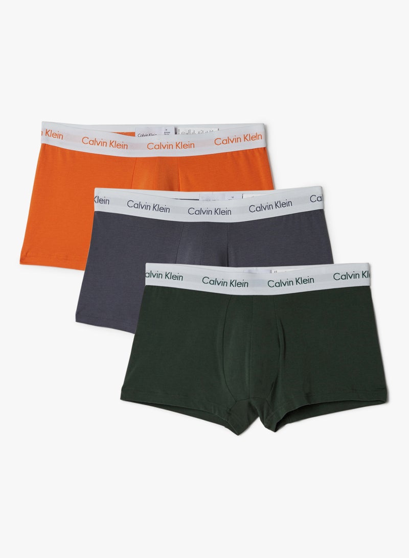 CALVIN KLEIN - Low Rise Trunks Grey/Green/Yellow - Image 1