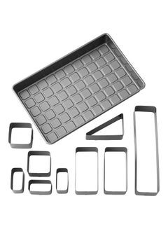 Wilton 10-Piece Celebration Pan Set Grey 36.5x22.5x5.08cm  - Image 3