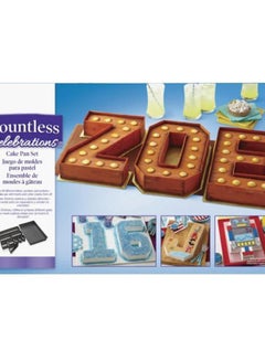 Wilton 10-Piece Celebration Pan Set Grey 36.5x22.5x5.08cm  - Image 4