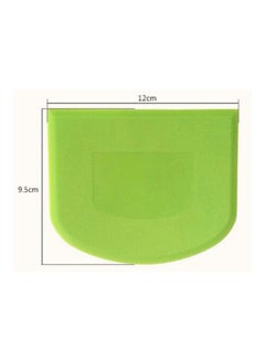 Beauenty Soft Cake Cream Scraper Dough Cutter Tool Green 12x9.5x0.2cm  - Image 2