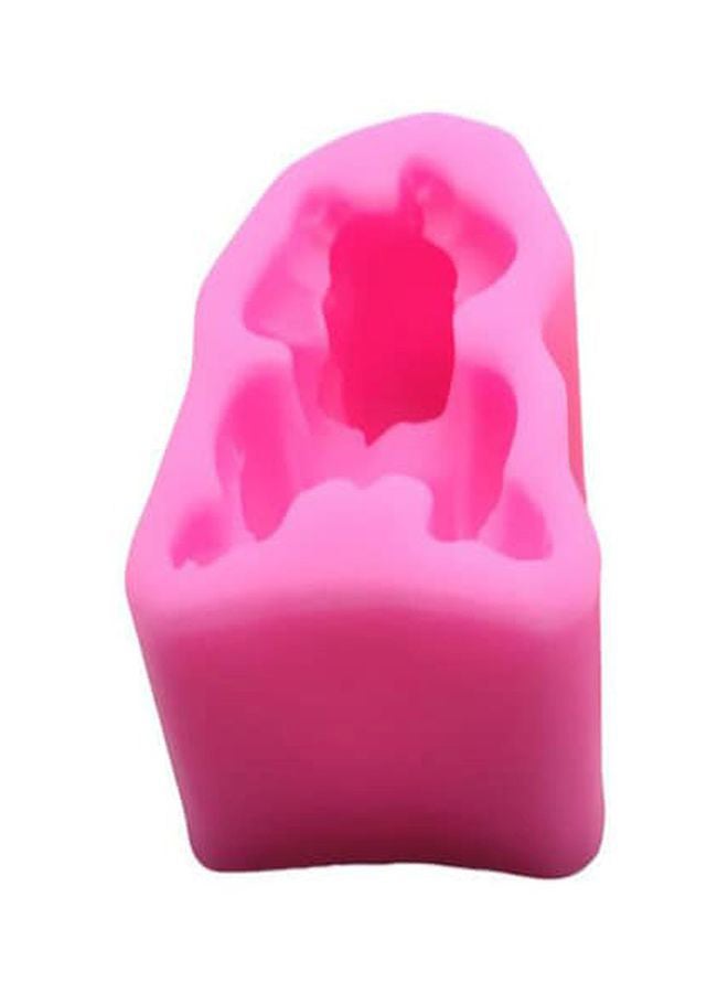 بيوينتي قالب شوكولاته  الفوندان بتصميم ثلاثي الأبعاد على شكل طفل وردي 6x4.5x3سم - Image 1