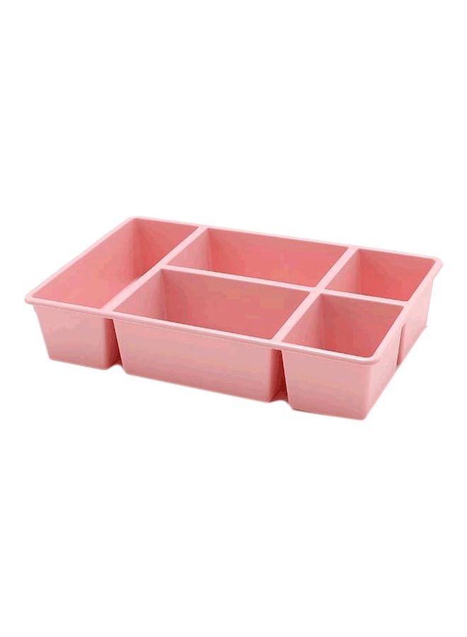 بيوينتي صندوق مقسم ومنظم للأدراج متعدد الأقسام وردي 24x38x7سم - Image 1
