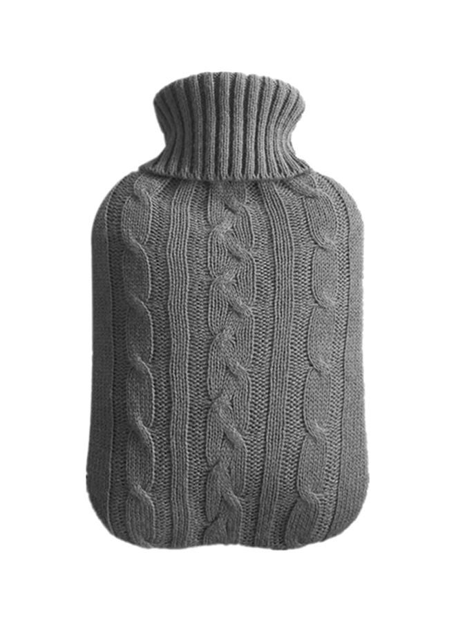 بيوينتي غطاء للزجاجة من التريكو قابل للغسل رمادي داكن 31x20سم - Image 1