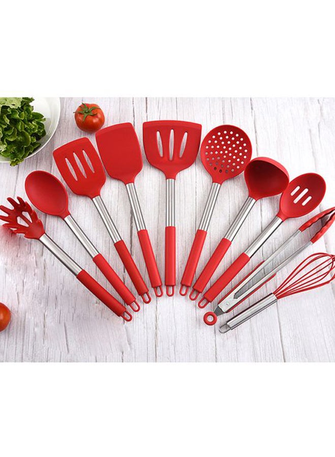 Generic 11-Piece Non Stick Kitchen Utensil Set Red 34x12x12cm  - Image 3