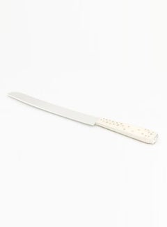 دانيا طقم سكاكين كيك من قطعتين أبيض/فضي 1xCake Shovel 13x37x3, 1xLarge Knife 20سم  - Image 3