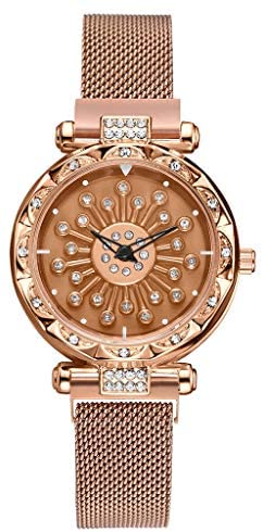 Stainless Steel Analog Wrist Watch - 38 mm - Gold - Image 3