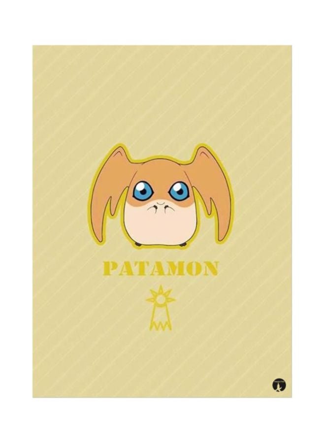 The Anime Digimon Mouse Pad Green/Brown/Beige