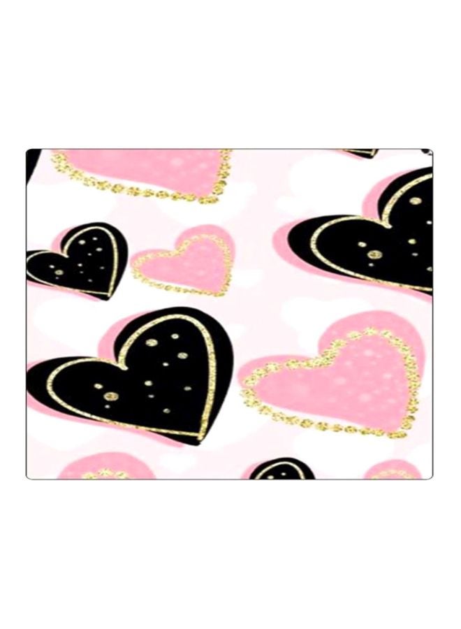 BP Printed Anti-Slip Gaming Mouse Pad Black/Pink/Gold - Image 1