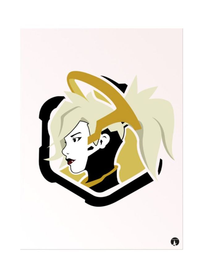 The Video Game Overwatch Mouse Pad Beige/Black/Grey