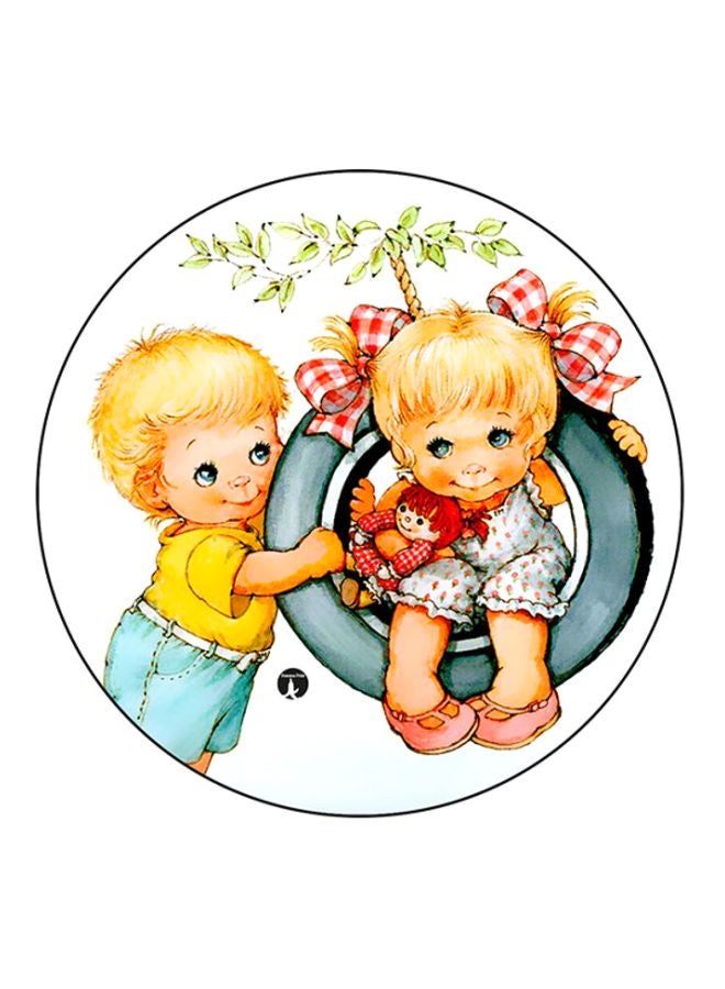 BP Printed Mouse Pad White/Red/Beige