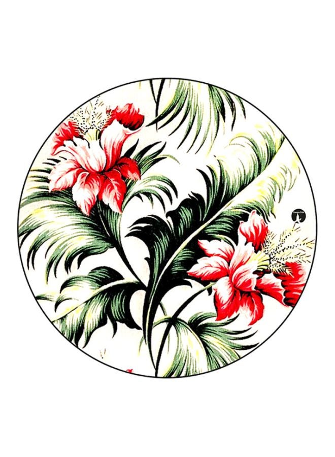 BP Printed Round Mouse Pad White/Green/Red