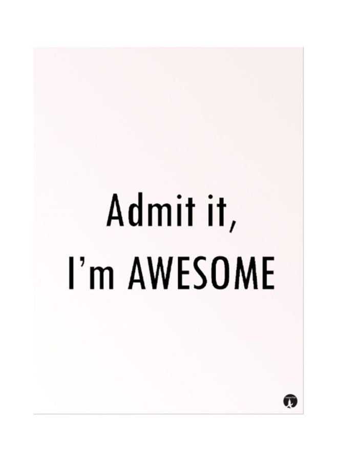 BP English Phrases Mouse Pad Beige/Black