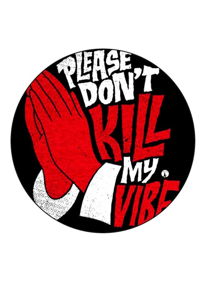 BP English Phrases Print Mouse Pad Red/White/Black