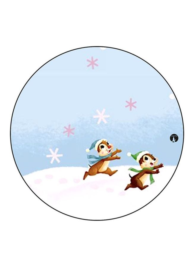 BP Printed Mouse Pad Blue/White/Brown