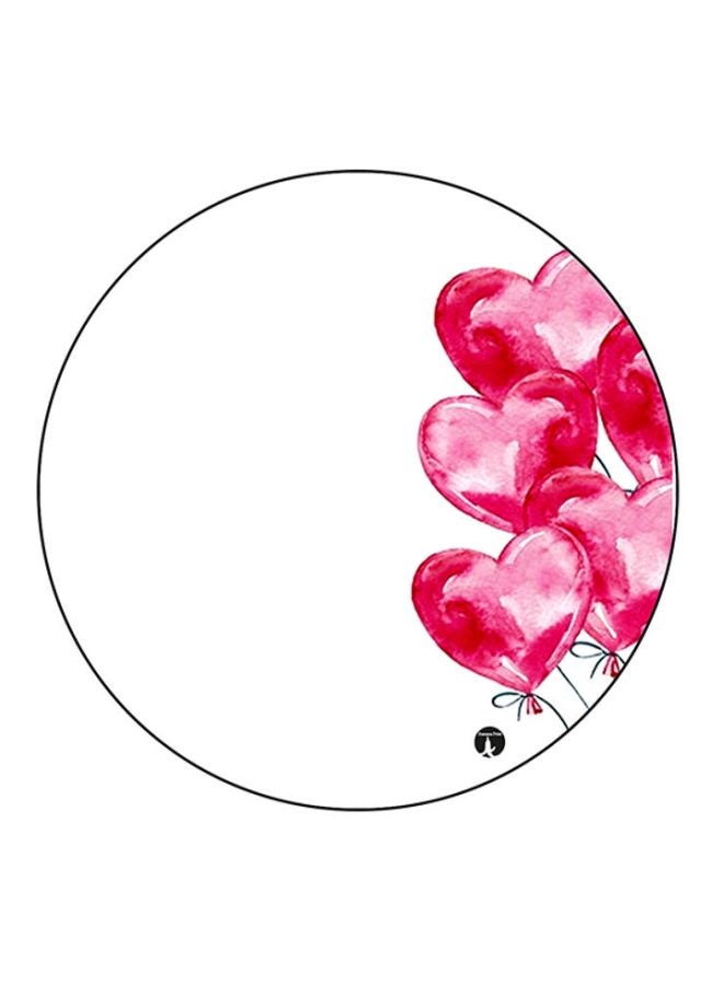 بي بي قاعدة ماوس عليها رسومات مطبوعة أبيض/وردي/أسود