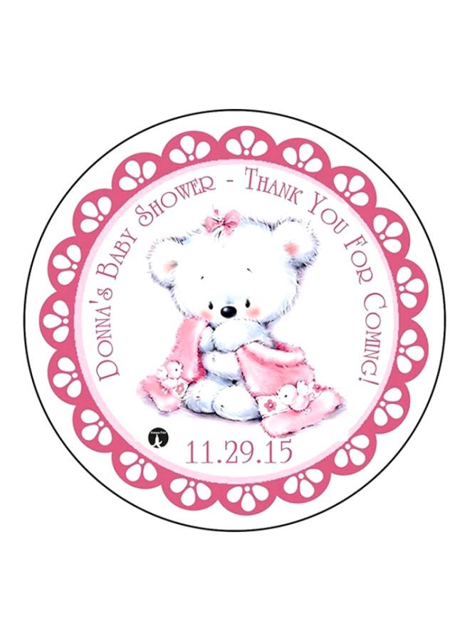 BP A Bear Mouse Pad White/Pink