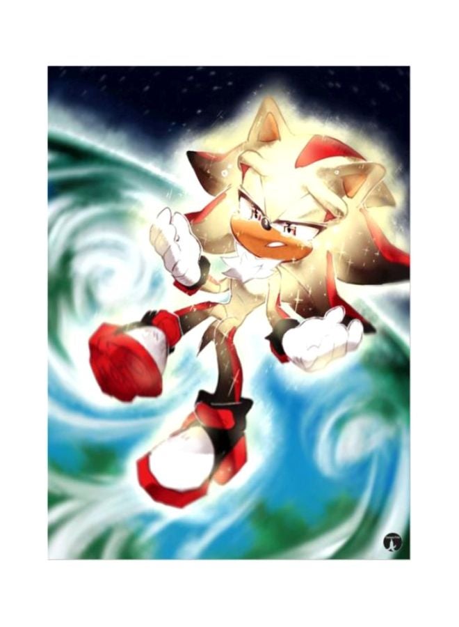 BP Sonic Theme Printed Mouse Pad Red/Blue/Green