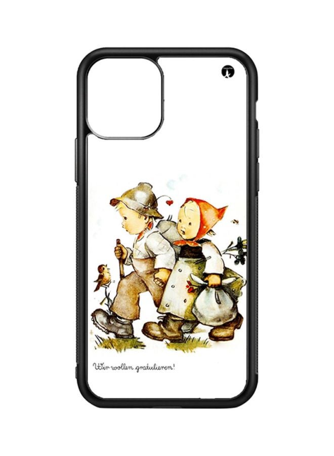 BP Protective Case Cover For Apple iPhone 11 Vintage Art (Black Bumper)