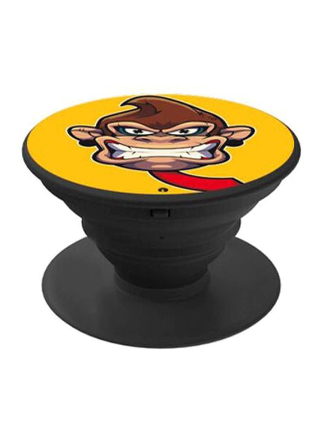 Pop Up Expanding Phone Grip Holder - Video Game Donkey Kong Yellow/Brown/Black