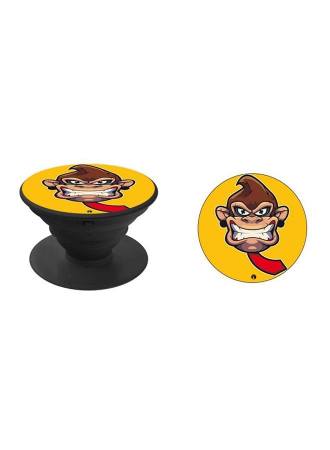 Pop Up Expanding Phone Grip Holder - Video Game Donkey Kong Yellow/Brown/Black