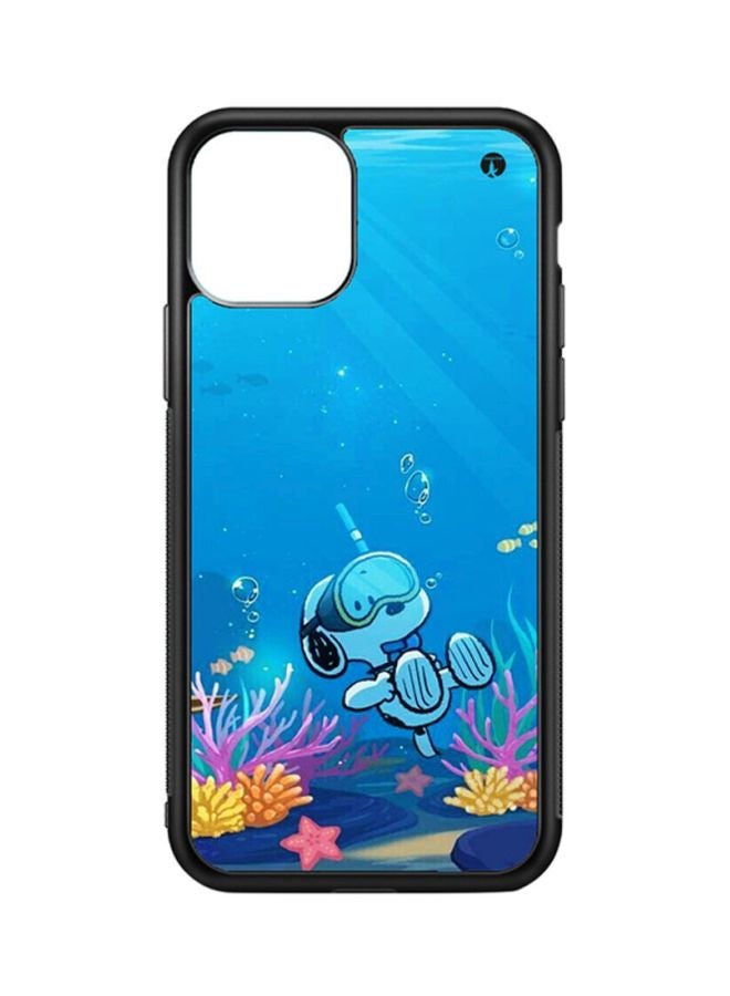 BP Protective Case Cover For Apple iPhone 11 Snoopy (Black Bumper)