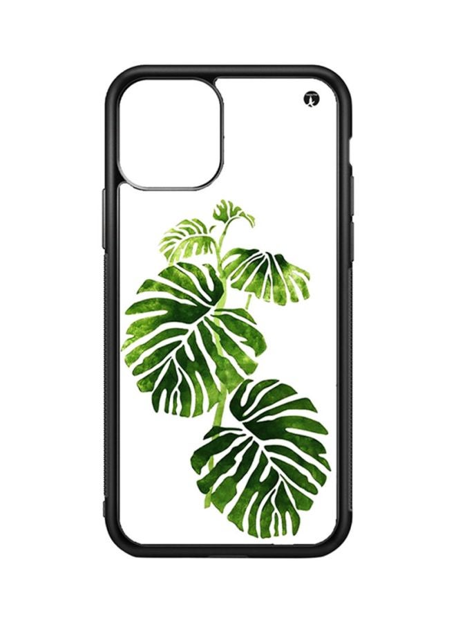 BP Protective Case Cover For Apple iPhone 11 Leafs (Black Bumper)