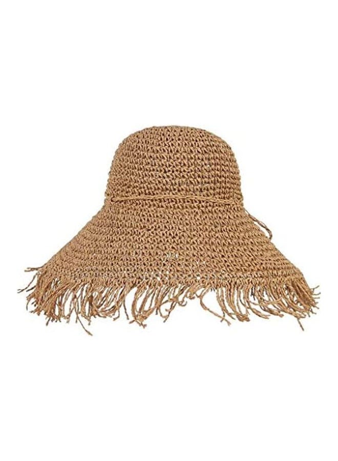 Generic Ladies Women Fashion Wide Brimmed Floppy Summer Sun Beach Straw Hat multicolour  - Image 1