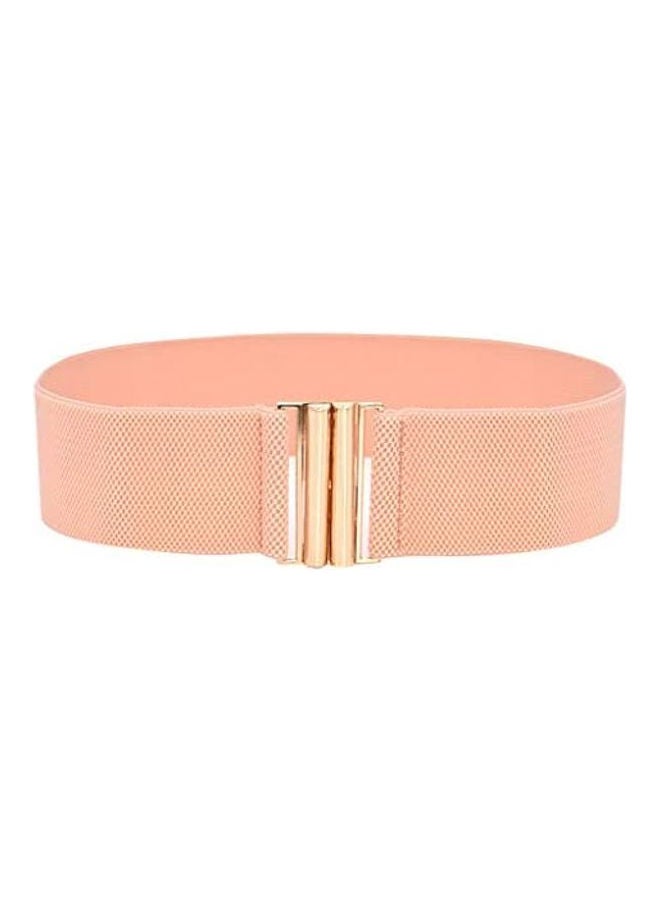 Fashion Lady Wide Belts Women Wide Elastic Belt Buckle Waist Dress Stretch multicolour - Image 1