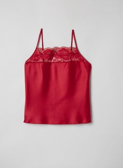 Amante Flower Embroidered Night Dress Persian Red  - Image 4