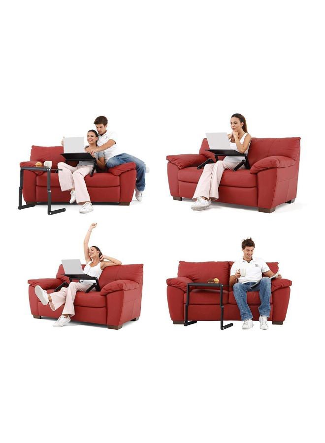 Muzz - Laptop Stand With 2 Cooling Fan E Table, Adjust In 360 Degree Highlights Multi-Functional Portable Desk Is Portable and Easy To Assemble [LA] Black - Image 1