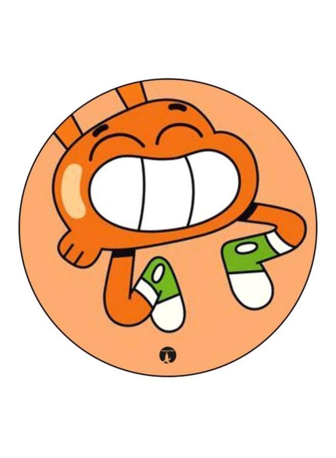 BP Amazing World Of Gumball Theme Printed Mousepad Orange/White/Green