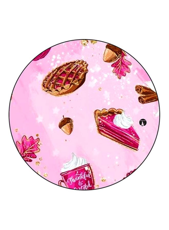 BP Food Printed Mouse Pad Pink/Brown