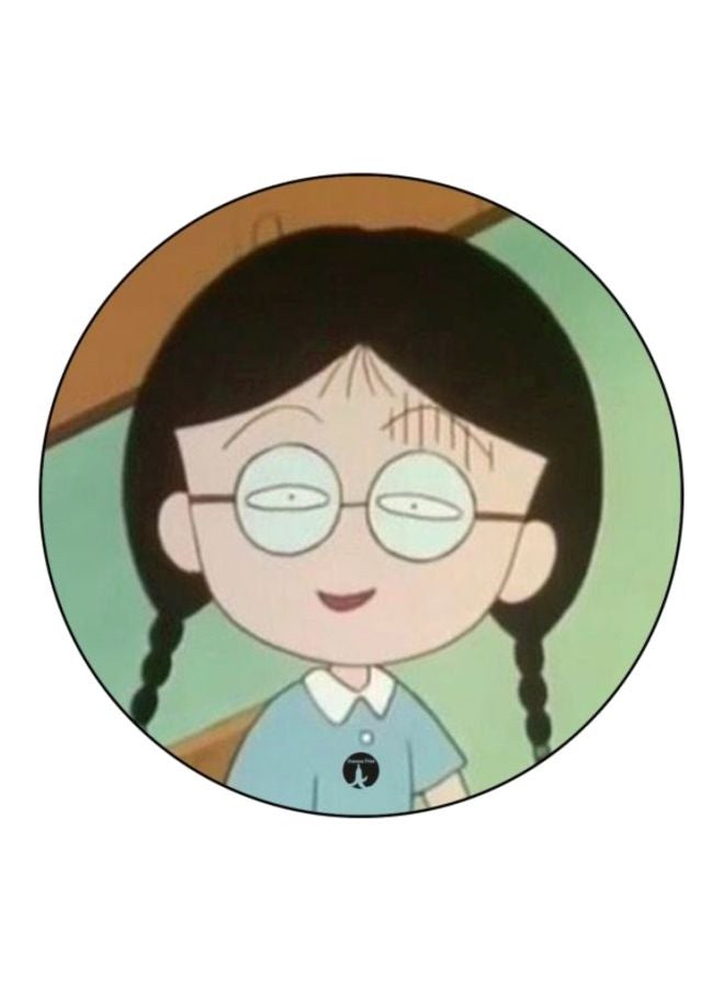BP Anime Chibi Maruko Chan Printed Mouse Pad Green/Blue/Beige