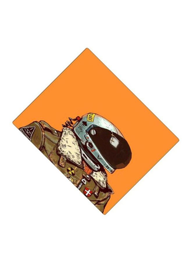 BP Printed Anti-Slip Gaming Mouse Pad Orange/Beige/Black - Image 2