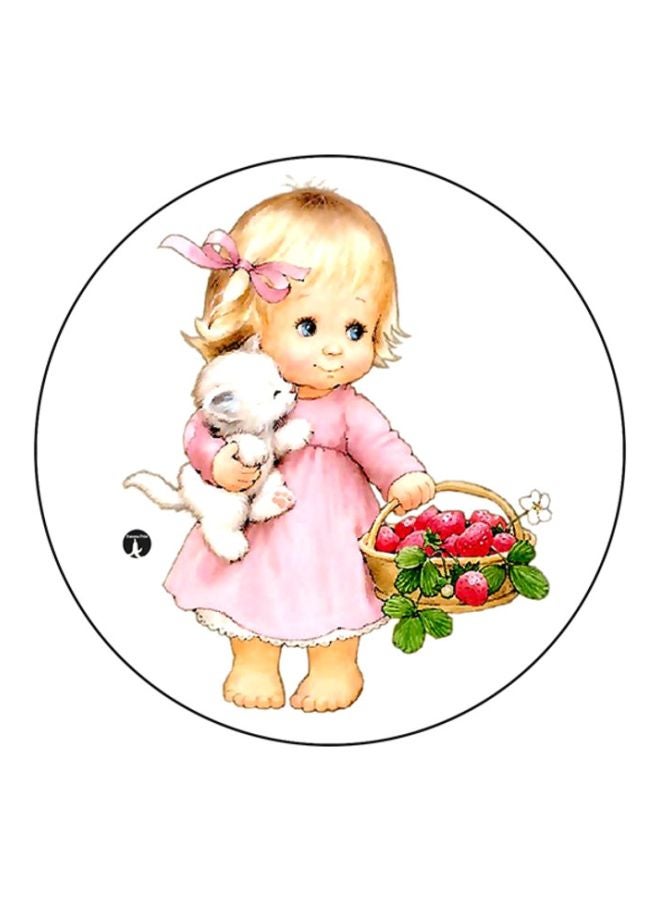 BP A Girl Printed Mouse Pad Multicolour