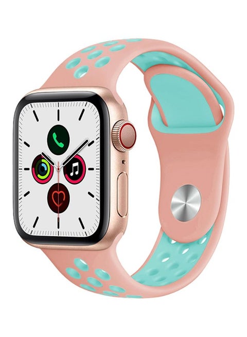 Replacement Band For Apple Watch Series 5/4/3/2/1 44/42mm Pink/Green