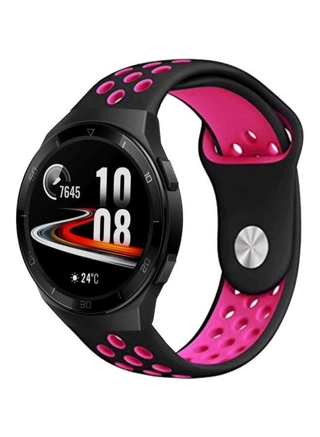 Perfii Replacement Band For Huawei Watch GT 2e 46mm Pink/Black