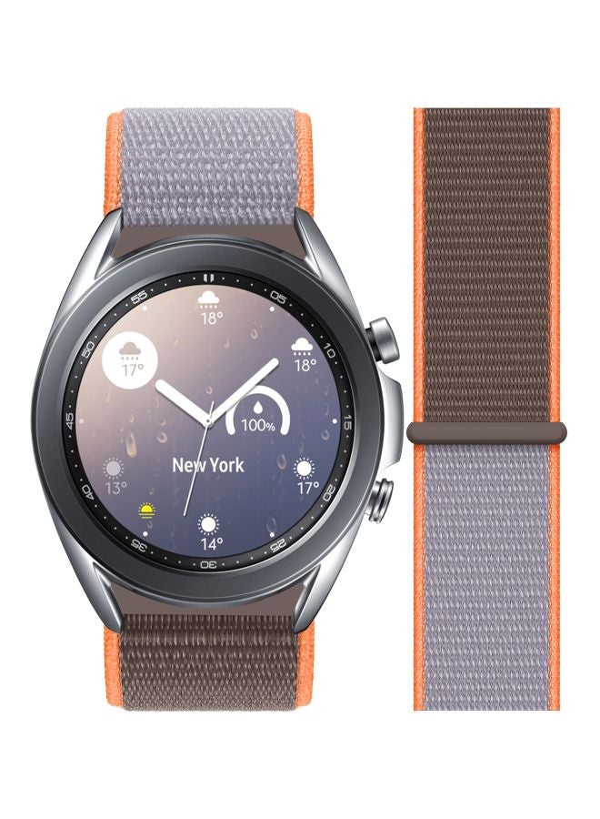 Perfii Replacement Band For Samsung Galaxy Watch3 41mm Vitamin Orange/Brown - Image 2