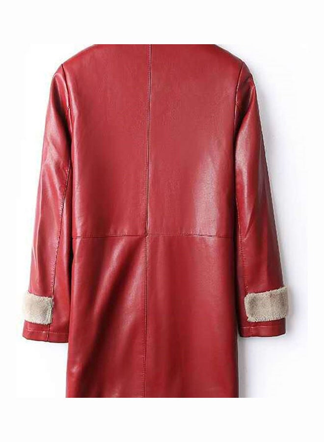 Long Sleeve Jacket Red  - Image 2