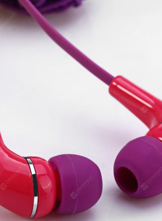 Awei Wired In-Ear Earphones Purple/Pink - Image 4