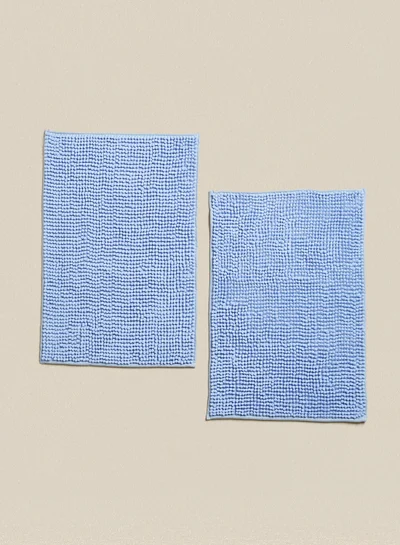 Noon East Bath Mat - 40X60 Cm-Lightblue Color - Bathroom Mat Soft And Cushion 2 - Piece Light Blue 40 x 60cm