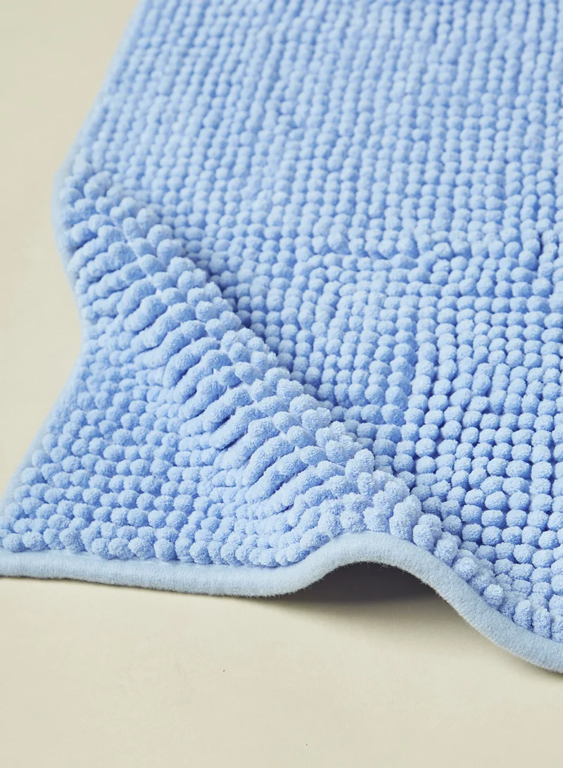 Noon East Bath Mat - 40X60 Cm-Lightblue Color - Bathroom Mat Soft And Cushion 2 - Piece Light Blue 40 x 60cm