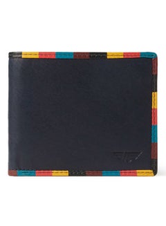 Red Tape Colour Block Border Leather Wallet Navy Blue  - Image 1