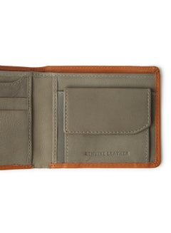 Red Tape Debossed Logo Leather Wallet Brown  - Image 4