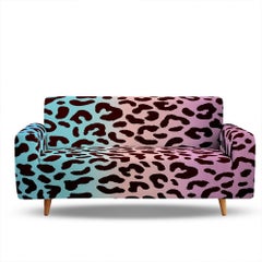 FRIEET 4-Seater Universal All-inclusive Printed Leopard  Anti-slip Elastic Sofa Cover Multicolour 235-300cm  - Image 1